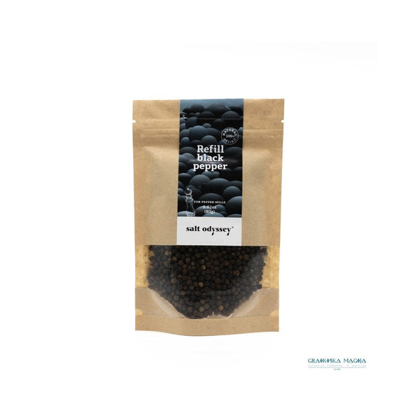 Salt Odyssey Refill Bag Of Black Pepper – 80g.