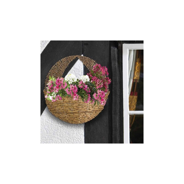 16in Country Rattan Wall Basket