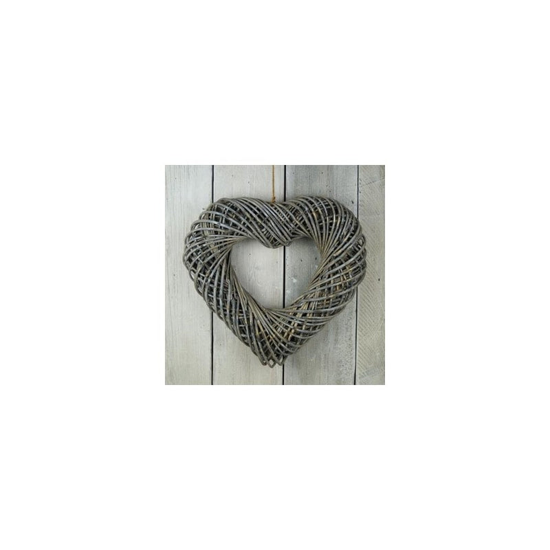 Wicker Heart Wreath