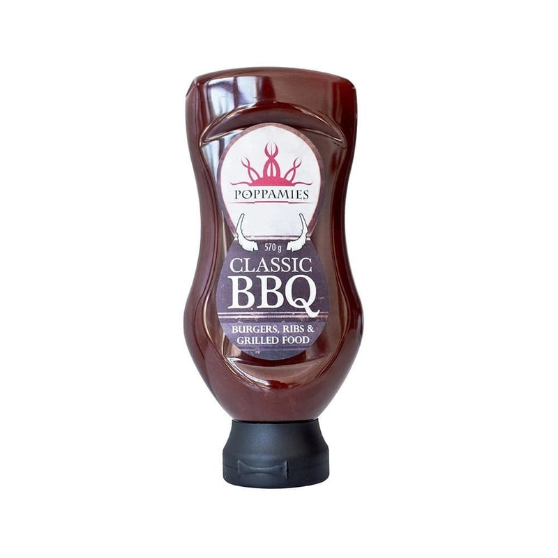 Poppamies Classic sauce-marinade BBQ, 570 g.