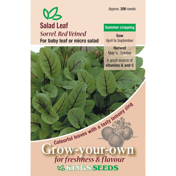 Salad Leaf Sorrel Red Veined